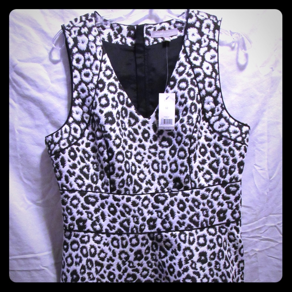 Banana Republic Fit and Flare Leopard Dress NWT